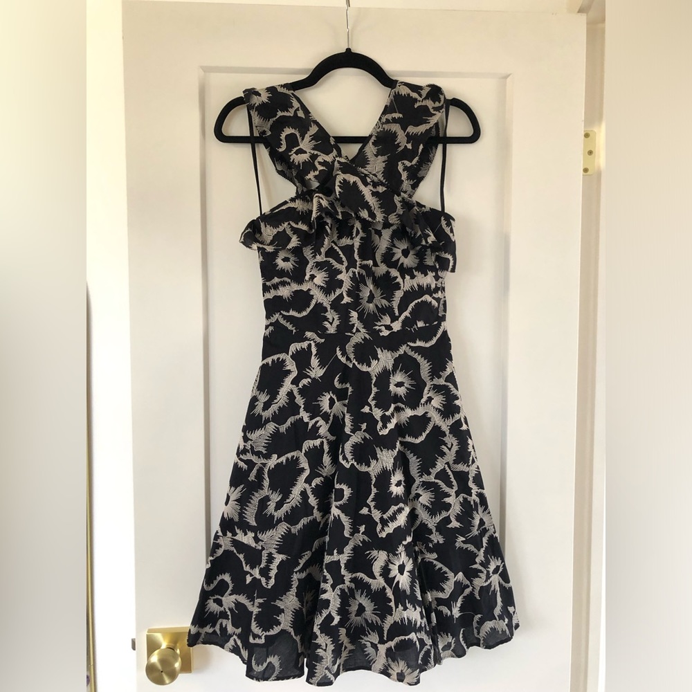 Banana Republic summer floral halter dress